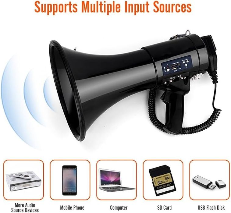 Овоз эштилмаяптими Мегафон Рупор  бор. Megaphone 200 W