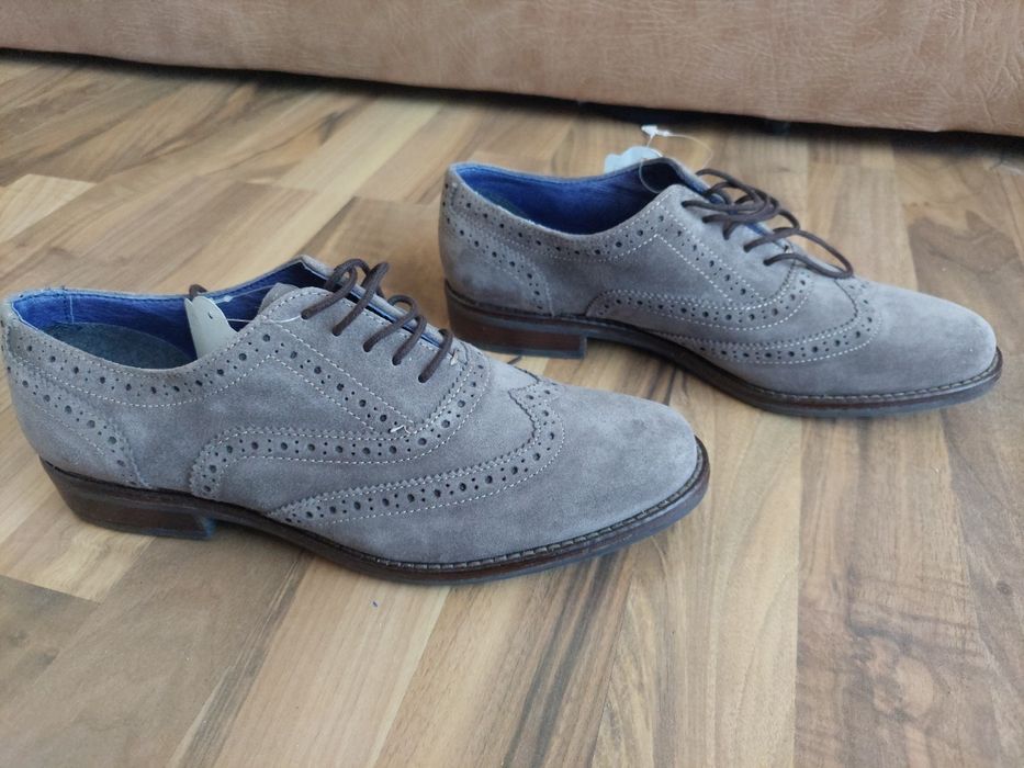 Pantofi de barbati,piele intoarsa 5TH Avenue,marime 40