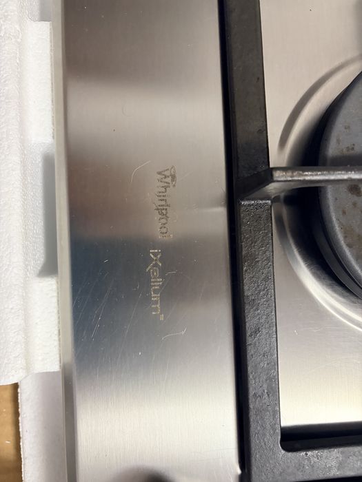 Plita incorporabila din inox whirlpool ixellum cu aprindere prin scanteie electrica