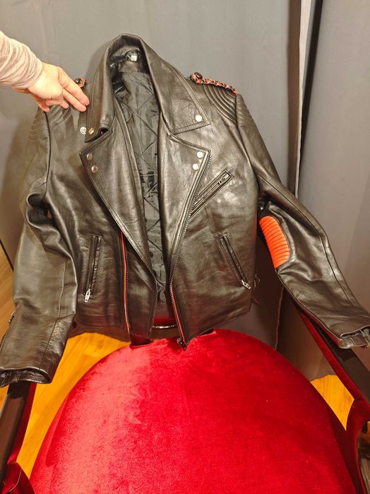 Geaca moto piele