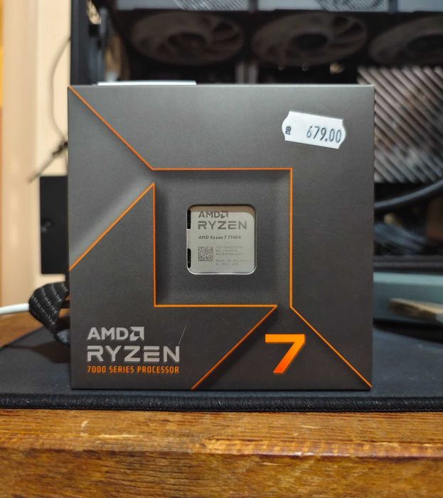 AMD Ryzen 7 7700X – 8 ядра / 16 нишки, 5.4 GHz, Zen 4, AM5, гейминг процесор