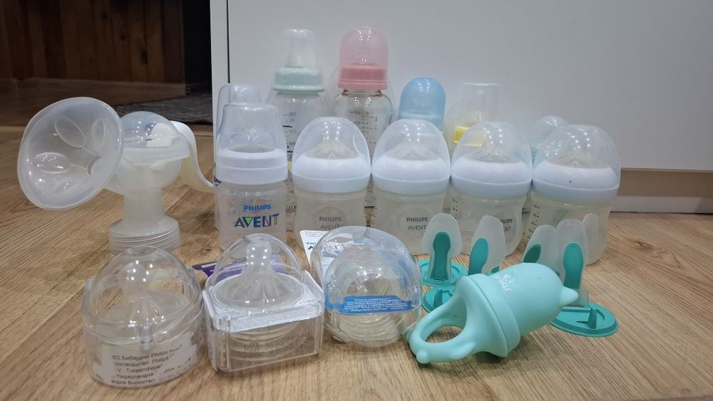 Бебешки лот от шишета philips avent