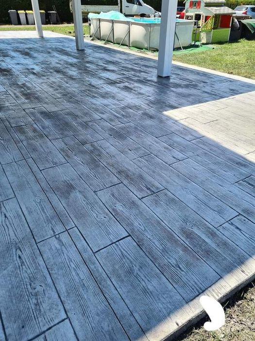 Pavaje din beton amprentat si elicopterizat