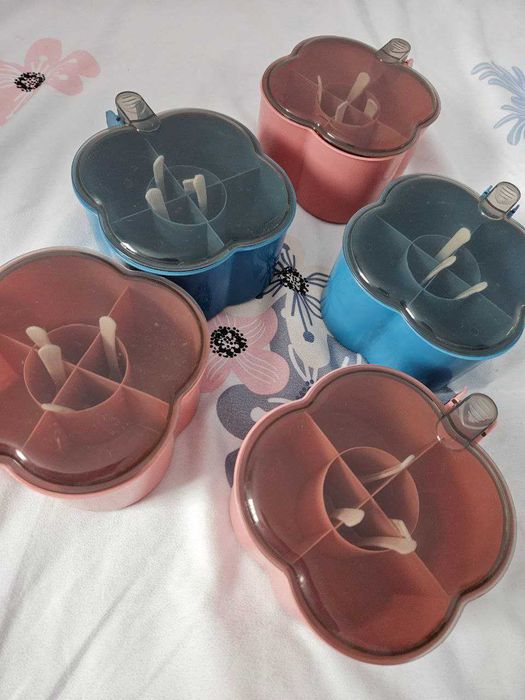 4в1 Кутии за Подправки с Лъжички | 5бр.