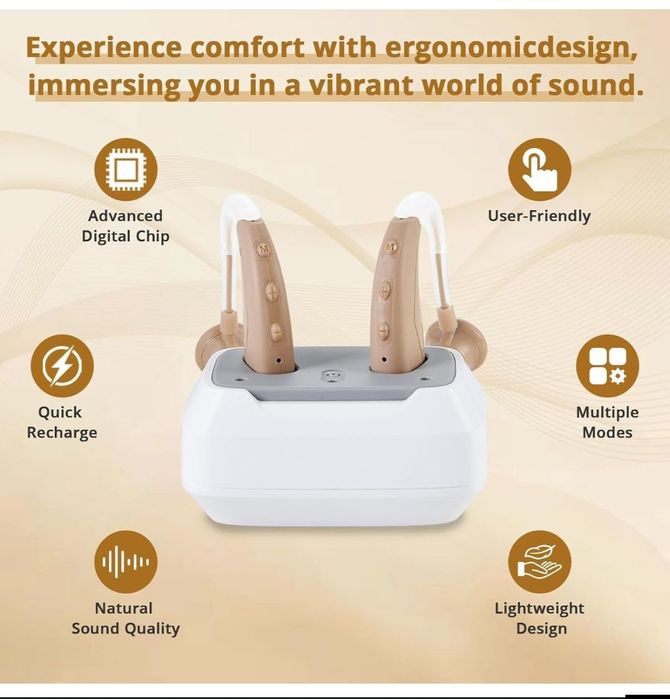 Aparat auditiv bătrâni deficiente de auz reîcarcabil