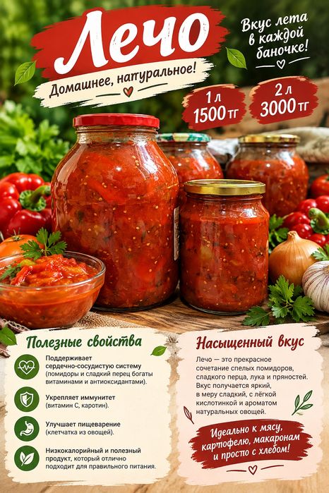 Лечо, домашние заготовки