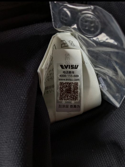 Evisu x Kuro Logo Print Multi Pocket Mock 2 in 1 Tech Shirt