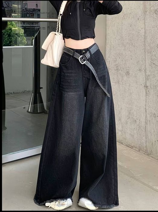 Джинсы брюки высокой пасадкой