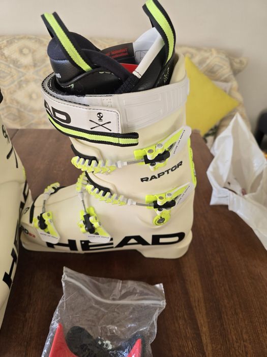 Нови ски обувки Head Raptor B3 RD Boot WHITE, NEON GREEN  Size-260/265cm UNISEX