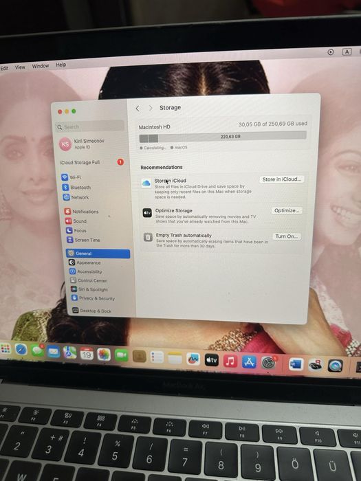 Apple MacBook Air 2019 Touchpad.