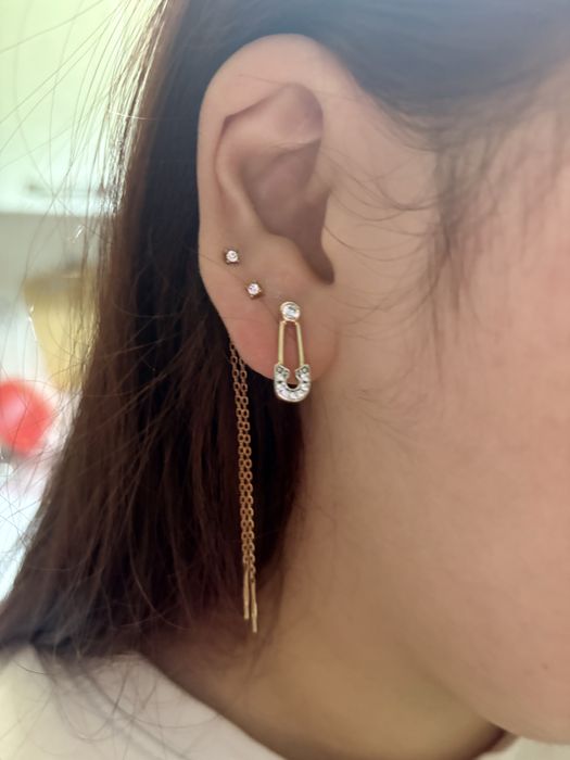 Серьги серебро позолото