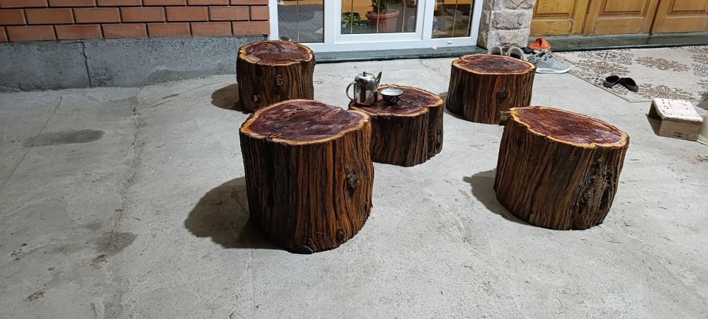 Садовая мебель из натурального деревостол стул