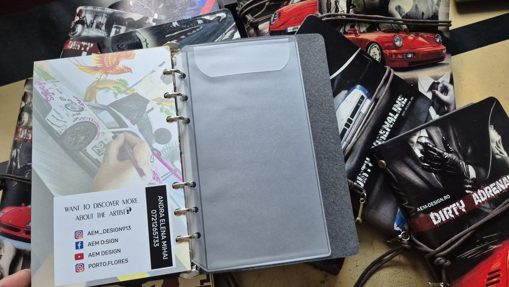 Agenda A6 piele Porsche 911 Spirit 70 personalizata