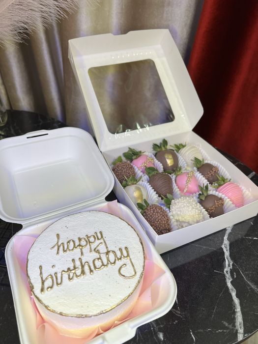 Клубника в шоколаде, бенто торты , подарки