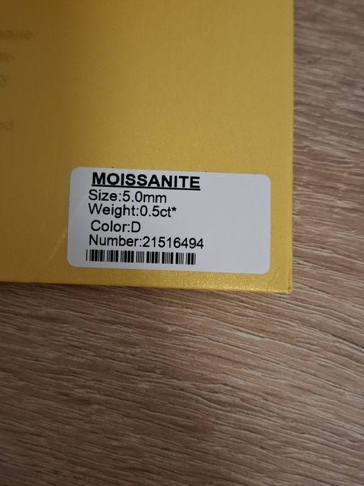 Inel Moissanite ajustabil