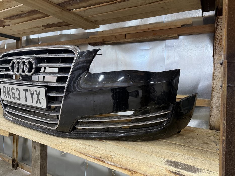Оборудвана здрава Предна броня Audi A8 D4. 2014 Г