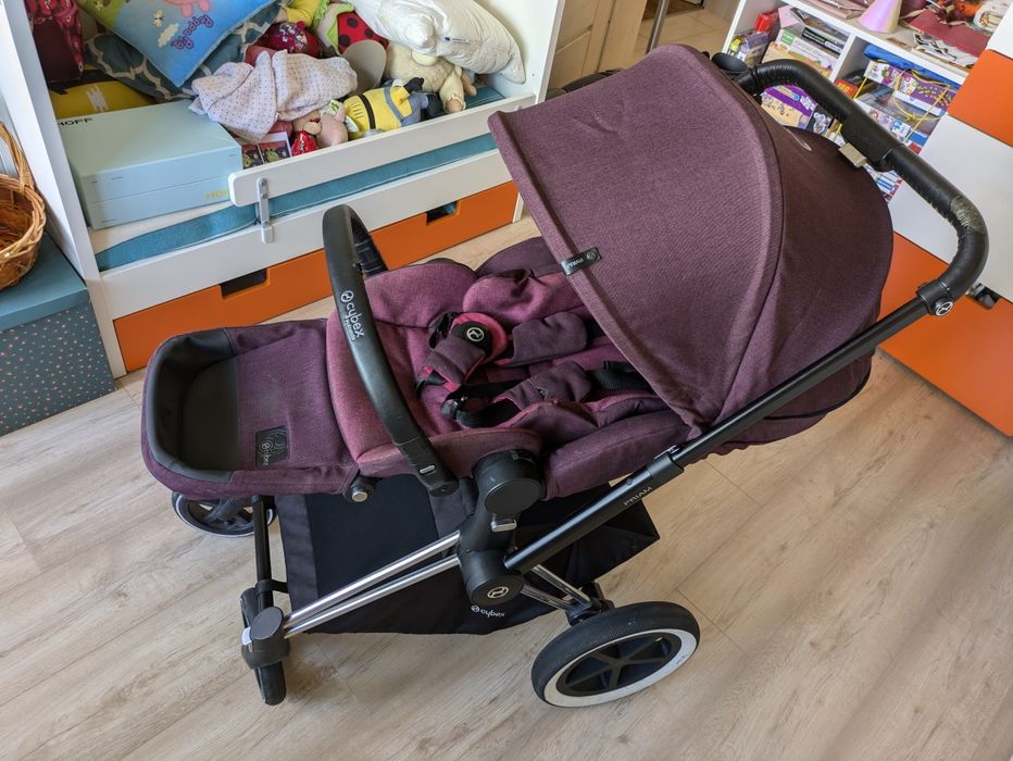 Бебешка / детска количка Cybex Priam Gold модел 2017, лилава