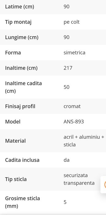 Cabina de dus cu hidromasaj