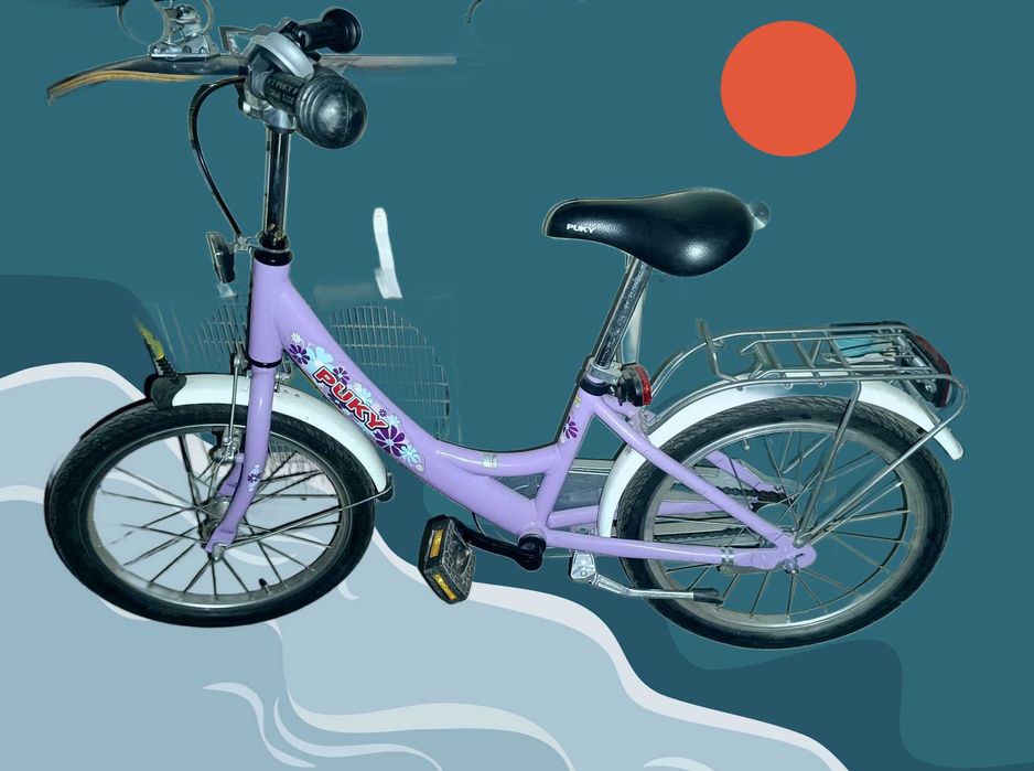 PUKY Колело 16цола лилаво