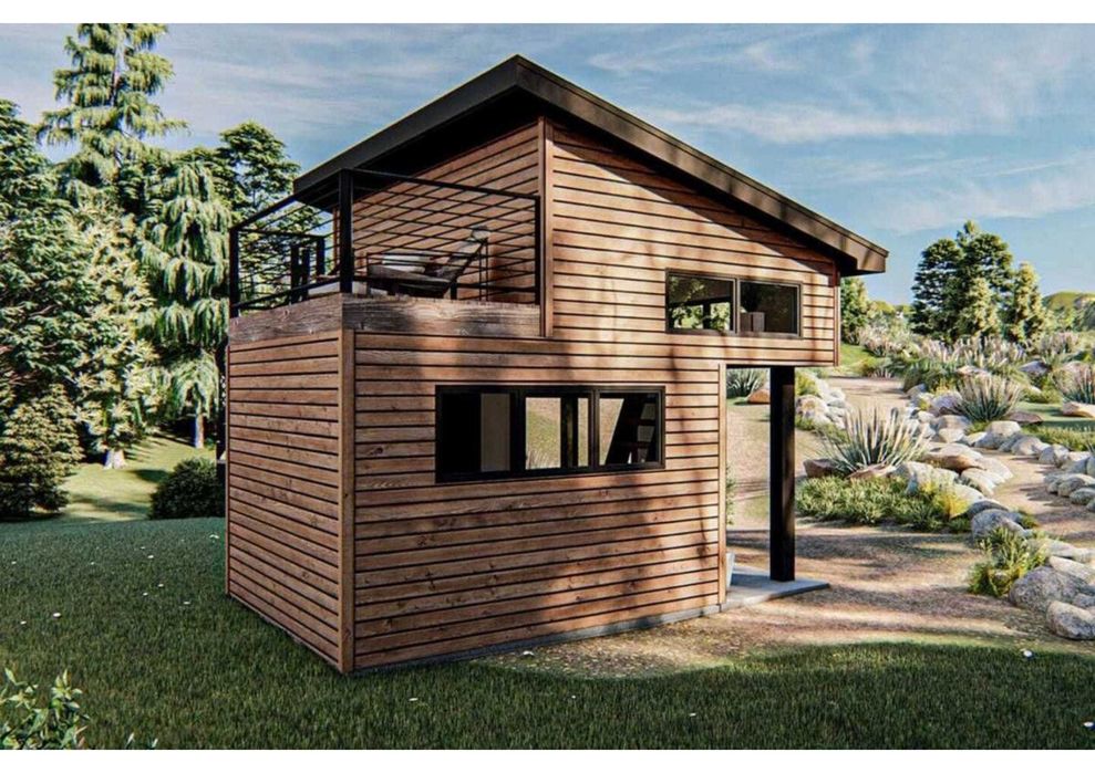 Къща, Бунгало, Сглобяеми къщи, Преместваеми, Модулни, Жилищни - 35м2.