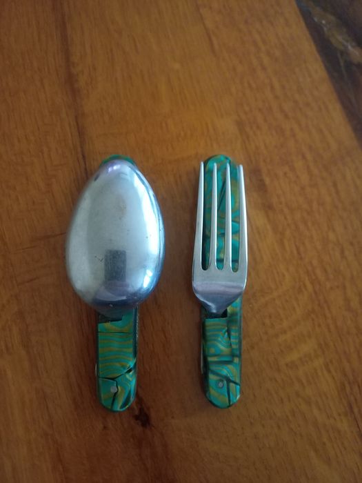 Комплект сгъваеми вилица и лъжица
