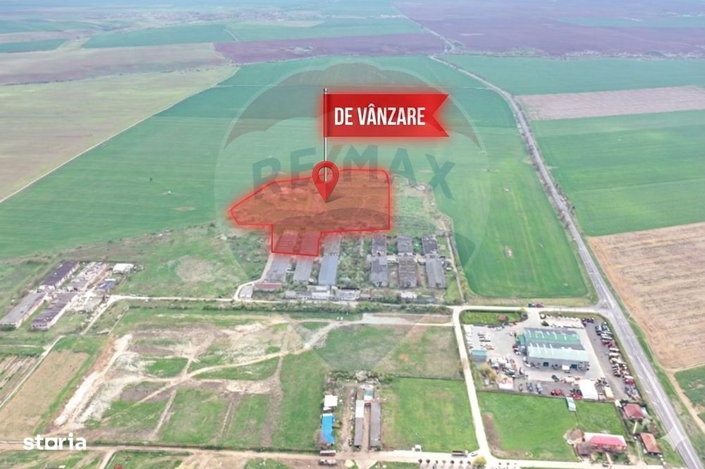 Teren intravilan 3.2 ha | Orțișoara | Zonă industrială/agrozootehnică