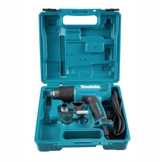Suflanta / pistol cu aer cald, Makita, 1600 W, 2 trepte, cu valiza si 4 duze