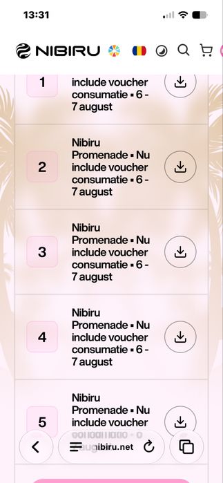 Vand 5 bilete la nibiru