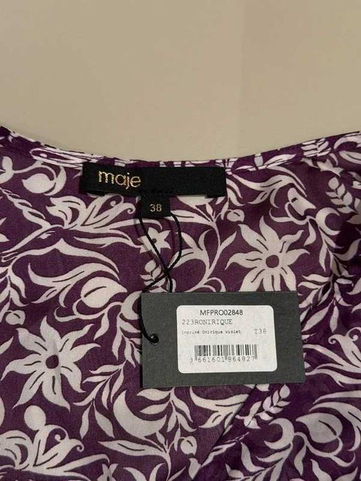 Rochie Maje lungă, fluidă cu mânecă lungă