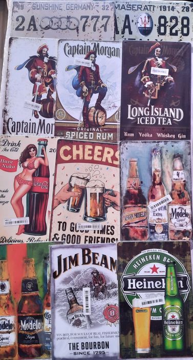 Метални ретро табели за декорация