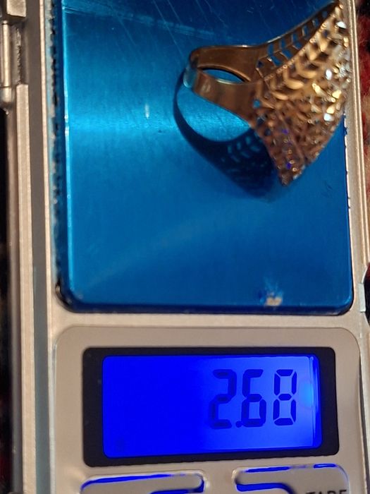 Кольцо+серьги золото 585