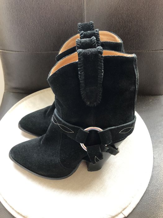 Ghete/ Ciocate Isabel Marant din piele intoarsa, 36