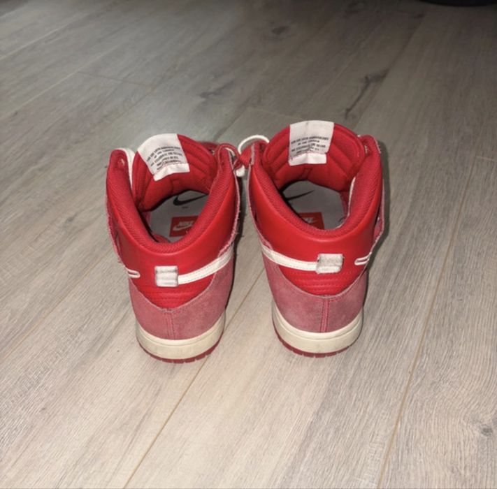 dunk high first use red