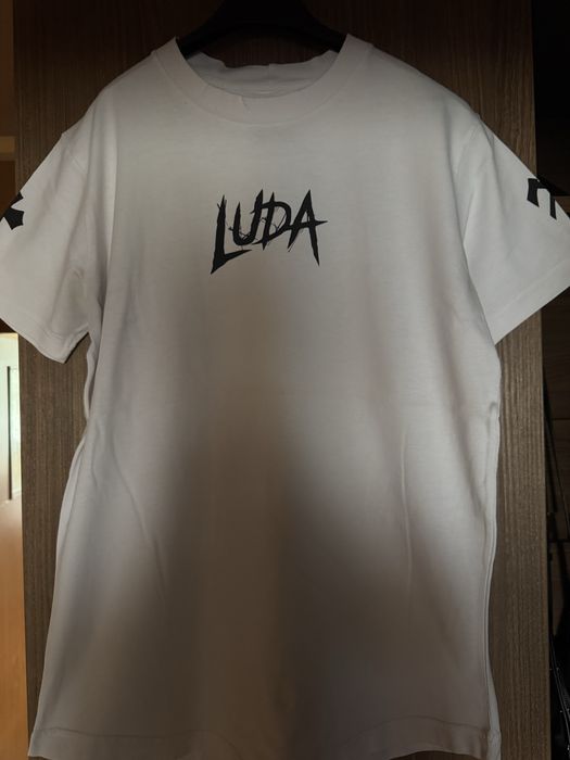 Luda бяла тениска