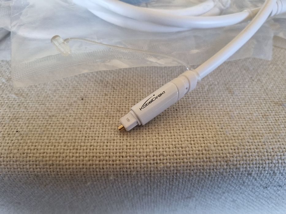 Pachet 10 buc Cabluri Audio Optic Digital "Kabel Direkt" 0,6 m. Noi