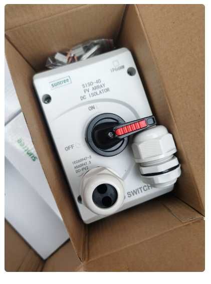 DC Изолатори за соларни стрингове 32А/1000V 4P Четириполюсен/IP 65