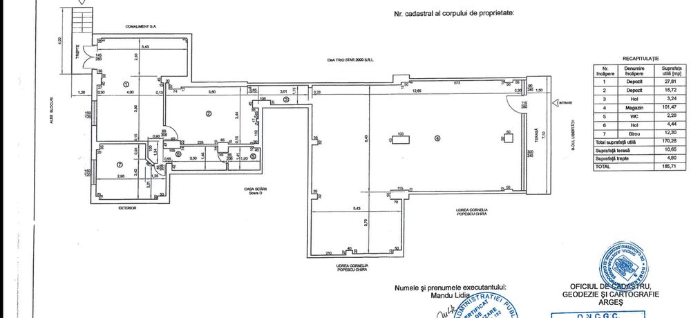 Inchiriez spatiu cu vad 170 mp utili