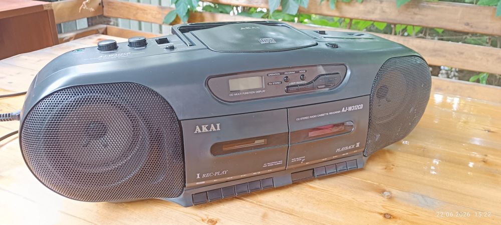 Akai AJ-W312CD CD stereo cassette recorder