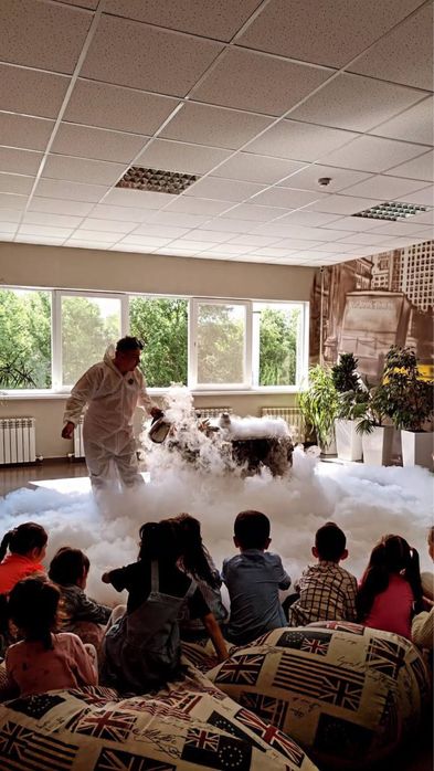 Азотное шоу, крио-шоу для детских праздников