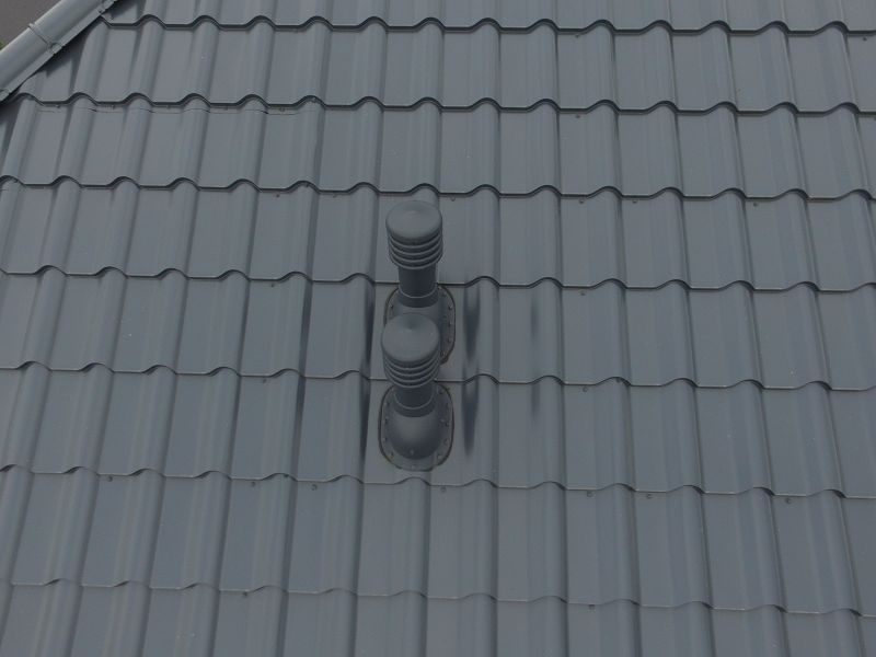 Cos ventilare tigla metalica Ø125 mm