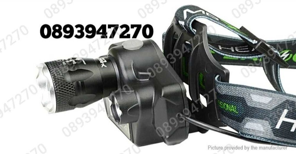 Фенер  Челник  За Глава с 4 Диода и Зуум