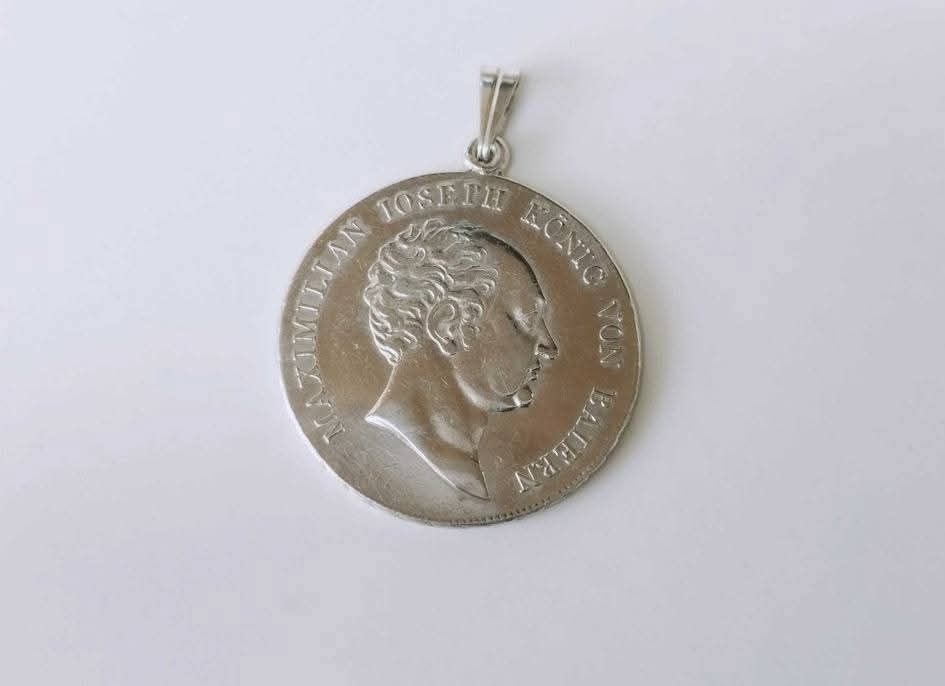 Veche moneda pandantiv, Bavaria ½ taler, 1808