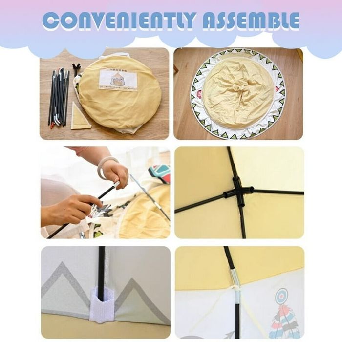 Детска палатка за игри Индианска палатка за деца за дома и двора