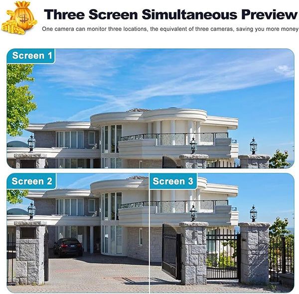 Външна Wi-Fi охранителна камера с две активни камери и LED / SMK038 /