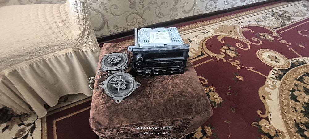 Магнитофон от кобилт и колонки для Матиз 13 см соний