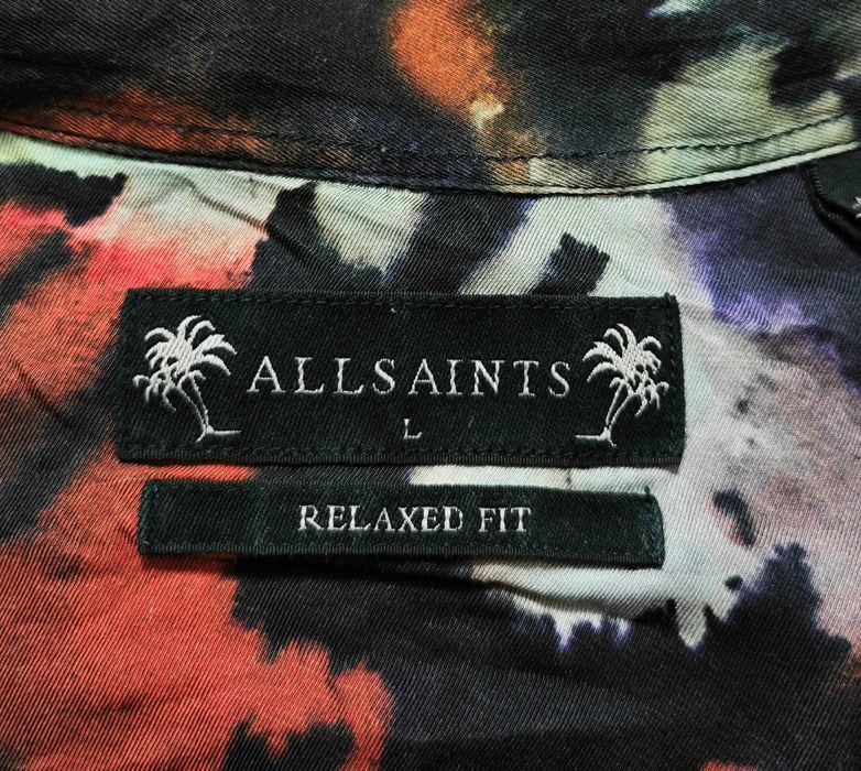 ALL SAINTS Relaxed fit Мъжка риза с къс ръкав размер L
