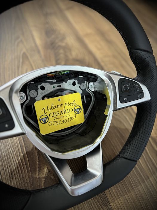 Volan piele naturala nappa Mercedes AMG W213 w205 w212 A E C Class GLE