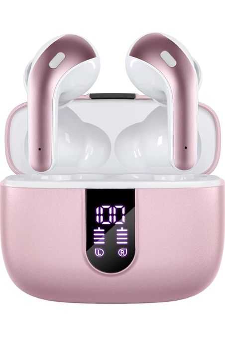 Casti Wireless X08 True Wireless EarBuds, Rose Gold