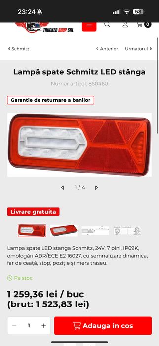 lampi , triple semiremorca SCHMITZ Led
