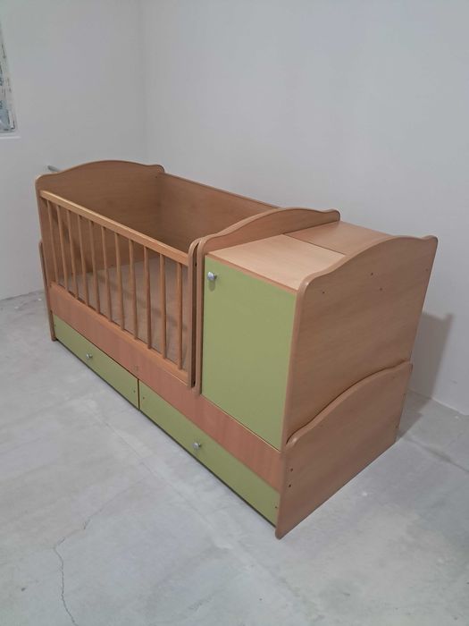 Бебешко легло 3в1 с кошара-люлка Bertoni